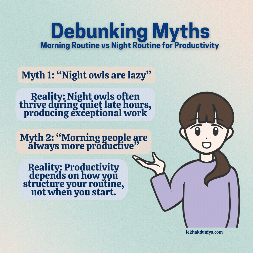 morning routine vs night routine for productivity