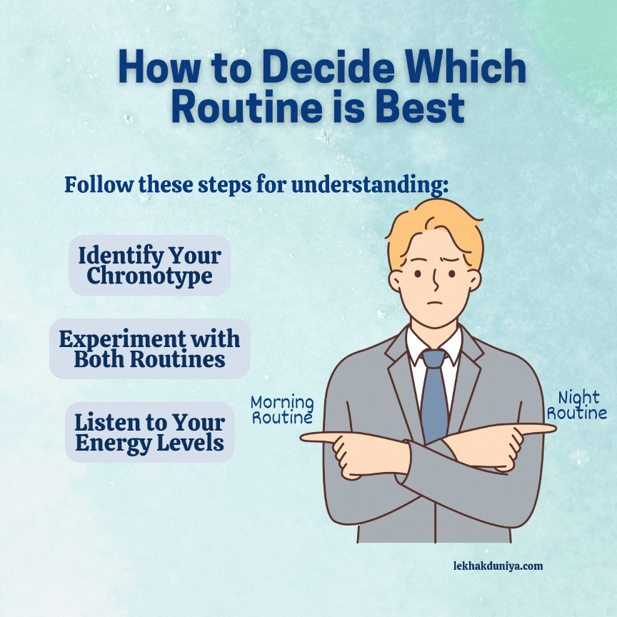 morning routine vs night routine for productivity